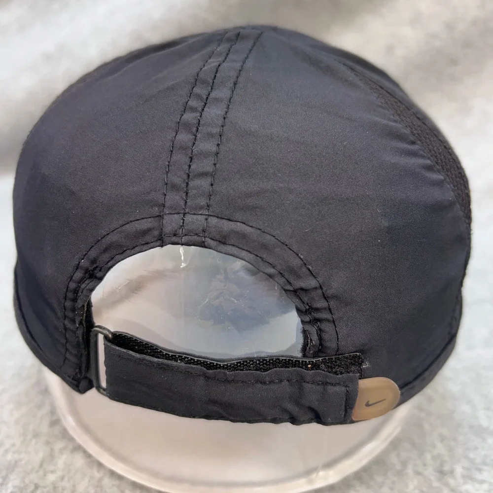 Nike Swoosh Logo Infant Black Hat Dri-FIT Adjustable Running Cap Size Infant